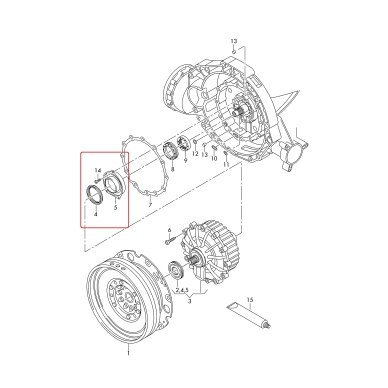 0CK, 0CL, 0CJ, DL382 clutch slave cylinder with thrust bearing 0CK, 0CL, 0CJ, DL382 clutch slave cylinder with thrust bearing