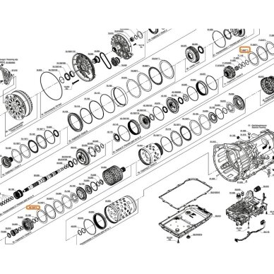 Прижимной диск сцеплений C и E 8HP45 8HP50 1