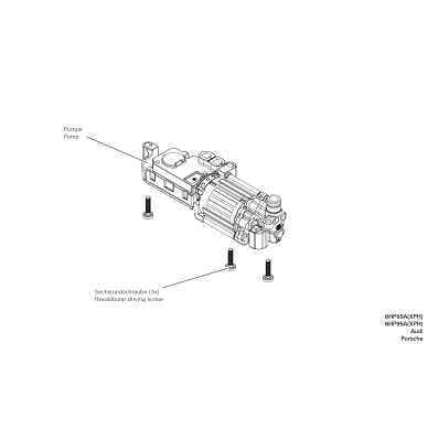 8HP65A, 8HP65AX, 8HP66APH, 8HP95A, 8HP95AX Start/Stop oil pump 2 8HP65A, 8HP65AX, 8HP66APH, 8HP95A, 8HP95AX Start/Stop oil pump 2