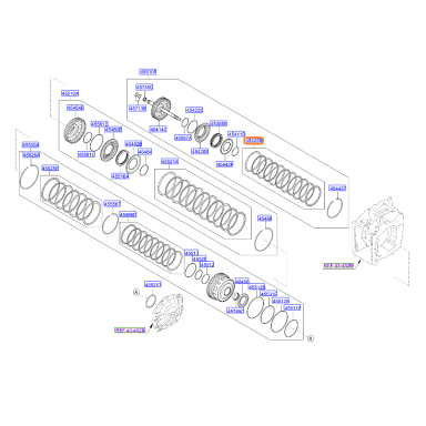 Lamellensatz Overdrive-Kupplung A8LF1, A8F36, A8LF2, A8F42 Lamellensatz Overdrive-Kupplung A8LF1, A8F36, A8LF2, A8F42