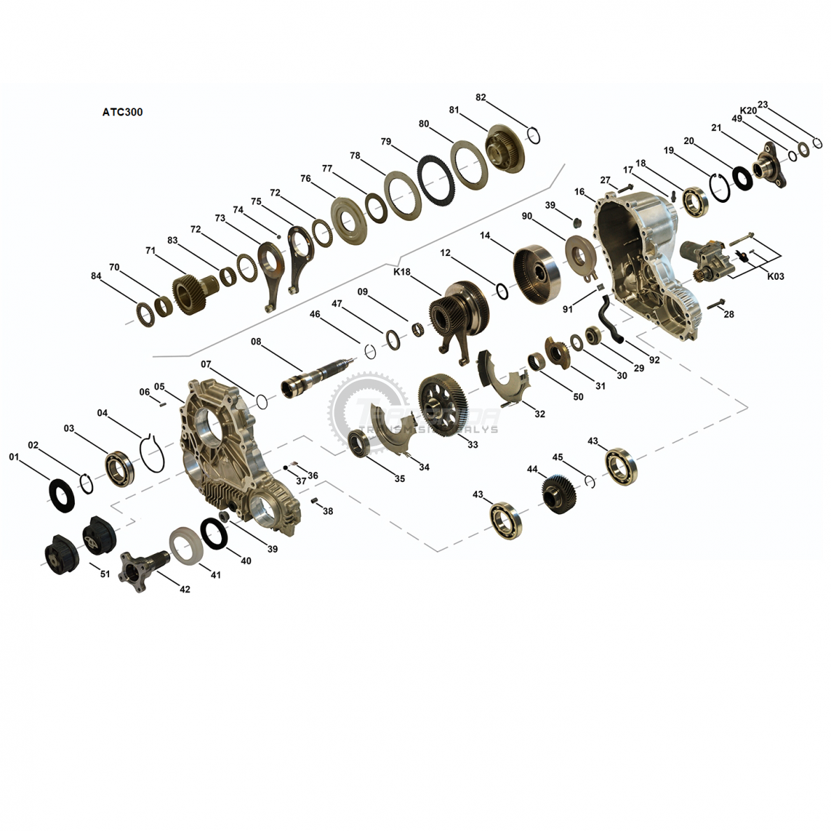 ATC300 / ATC400 / ATC500 / ATC700 / ITC PLA / DCD Needle Bearing 1 ATC300 / ATC400 / ATC500 / ATC700 / ITC PLA / DCD Needle Bearing 1