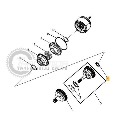 Упорный подшипник A604 41TE 42RLE 62TE 1