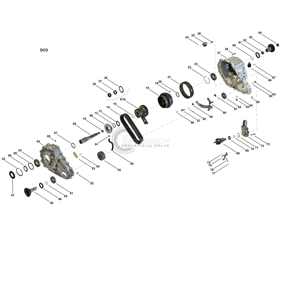 Kugel- und Nadellagersatz für ITC DD295 / ITC PLA / DCD Verteilergetriebe 1 Kugel- und Nadellagersatz für ITC DD295 / ITC PLA / DCD Verteilergetriebe 1