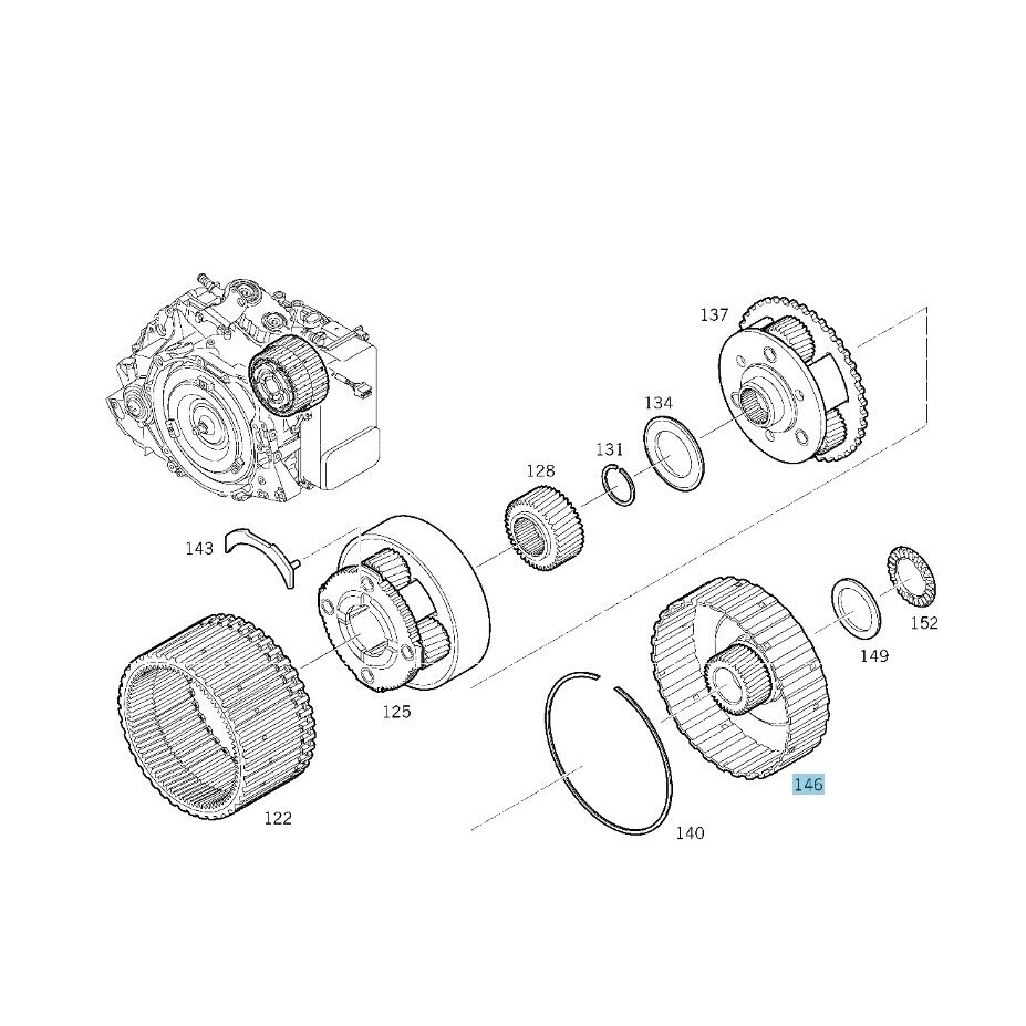 ZF 4HP20 center gear 2 ZF 4HP20 center gear 2