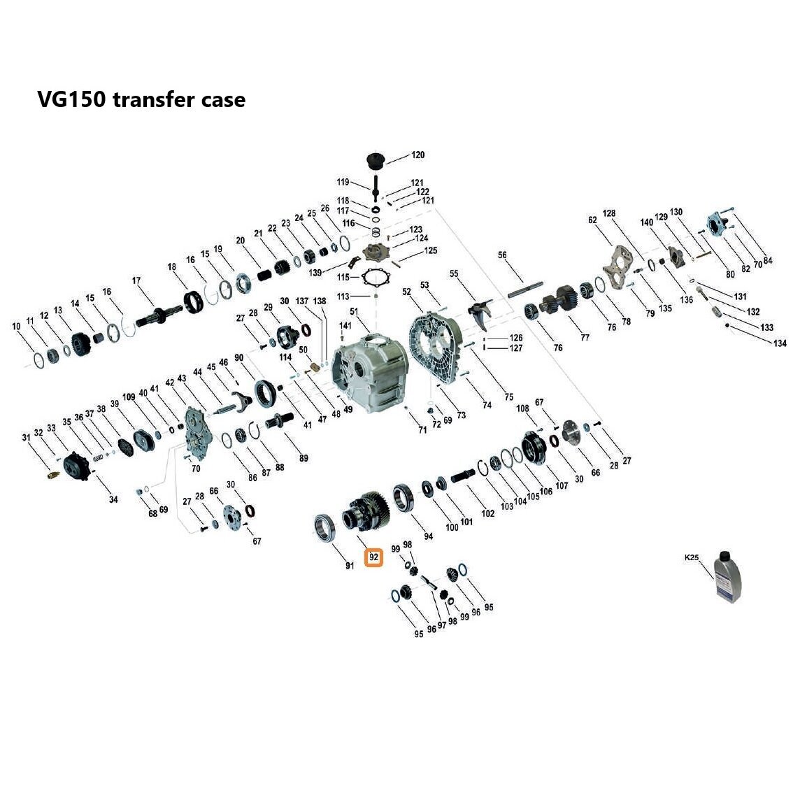 Differential housing ASM