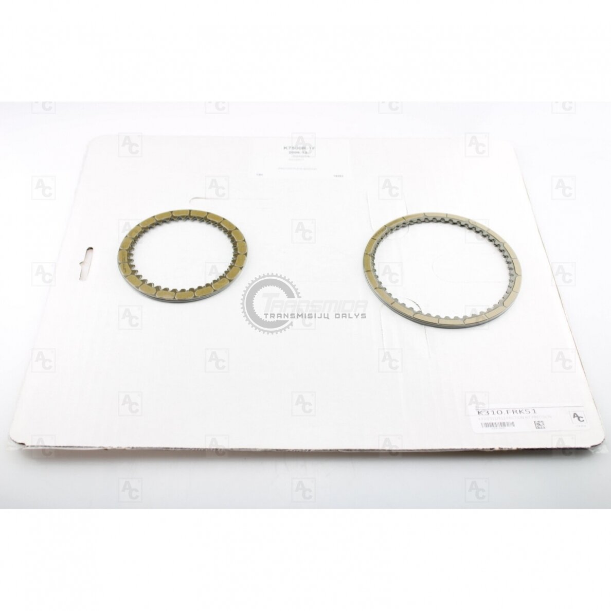 K310, K311, K312 (XB-20LN) Friction plate kit