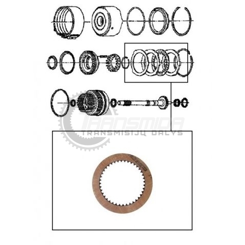 722.6 K1 clutch friction plate 1 722.6 K1 clutch friction plate 1