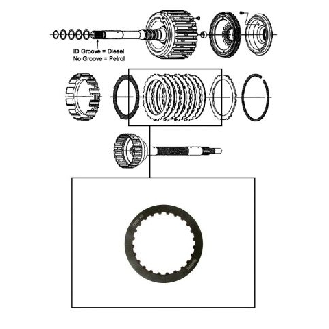 5L40E Forward frikcinis diskelis 1 5L40E Forward frikcinis diskelis 1