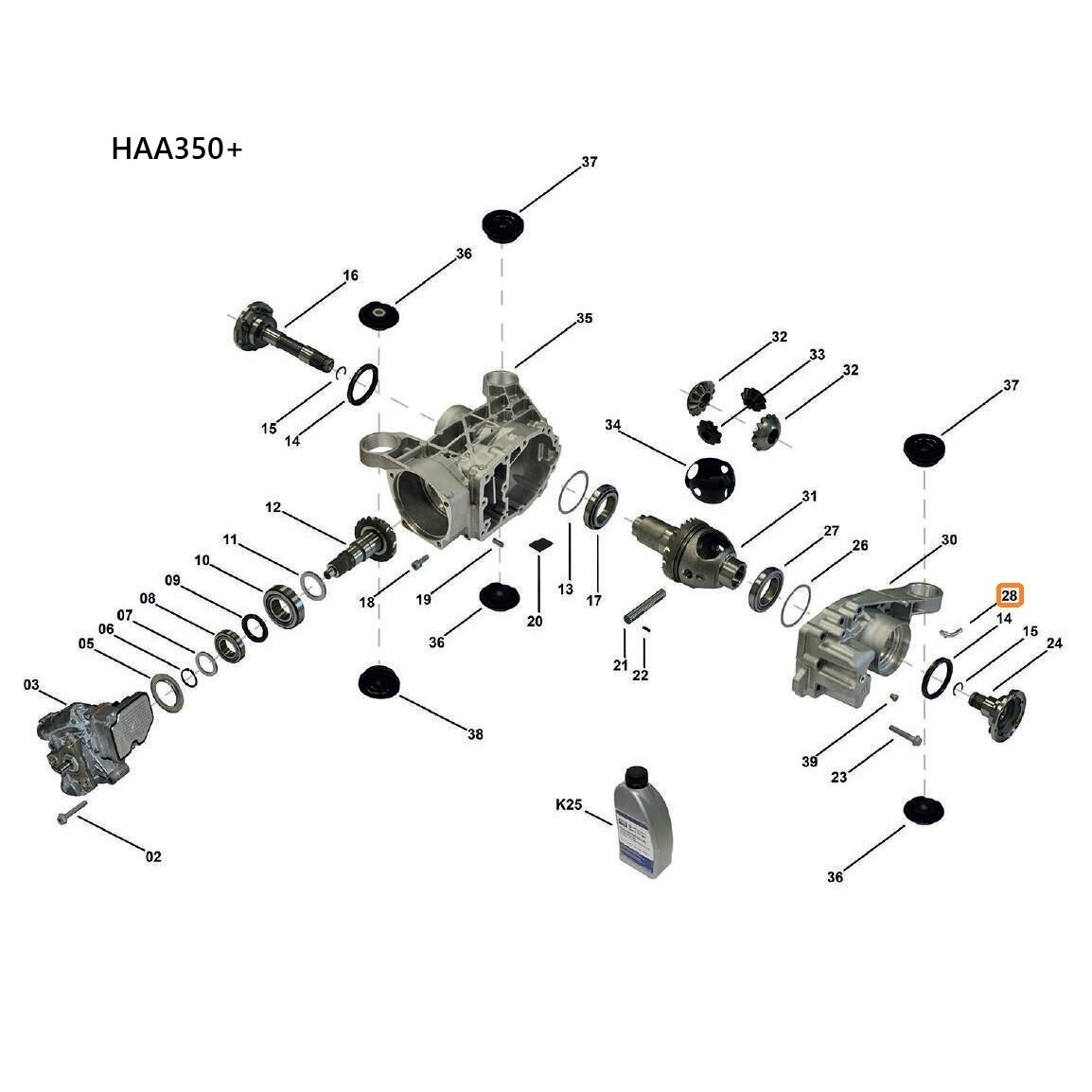 HAA350+ / HAA450 breather pipe 1 HAA350+ / HAA450 breather pipe 1