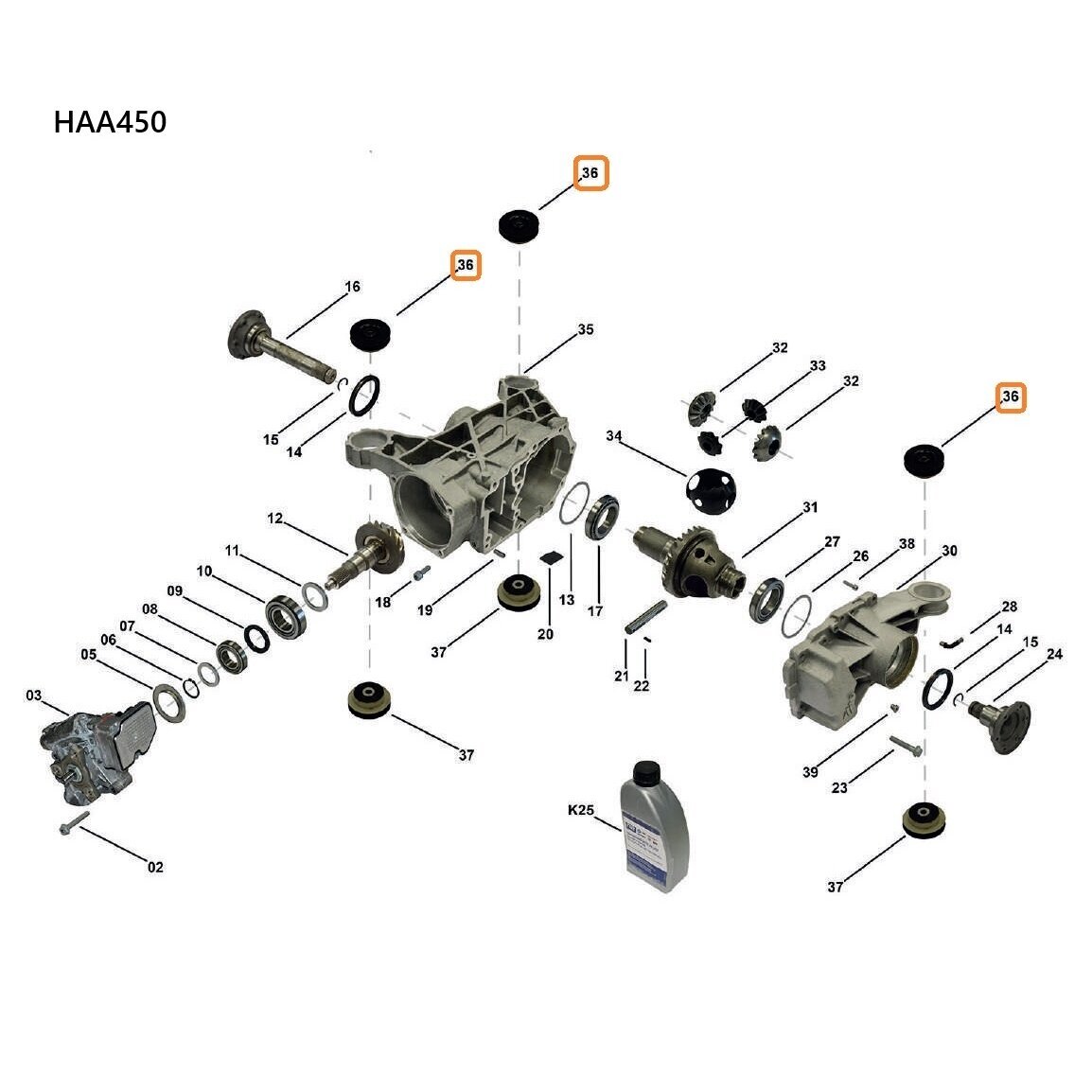 HAA450 differential mount 1 HAA450 differential mount 1