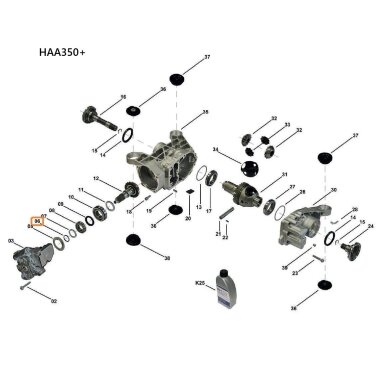 HAA350+ / HAA450 fiksavimo žiedas HAA350+ / HAA450 fiksavimo žiedas