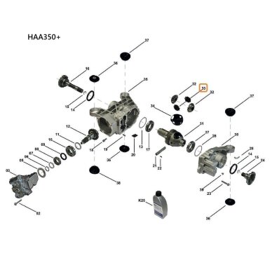 HAA350+ / HAA450 spider gear HAA350+ / HAA450 spider gear