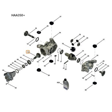 HAA350+ Differential Pinion Gear HAA350+ Differential Pinion Gear