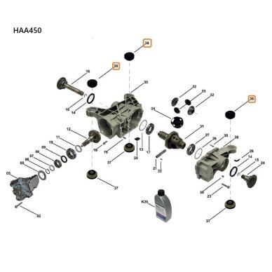 HAA450 differential mount 1