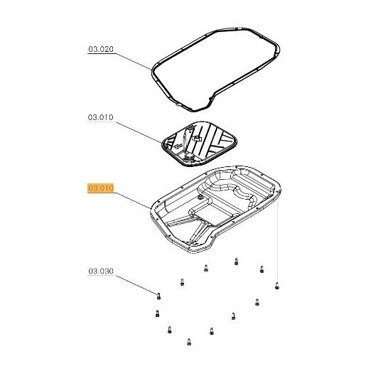 ZF 8HP90 / 8HP95X / 8HP95T HIS Oil Pan 2 ZF 8HP90 / 8HP95X / 8HP95T HIS Oil Pan 2