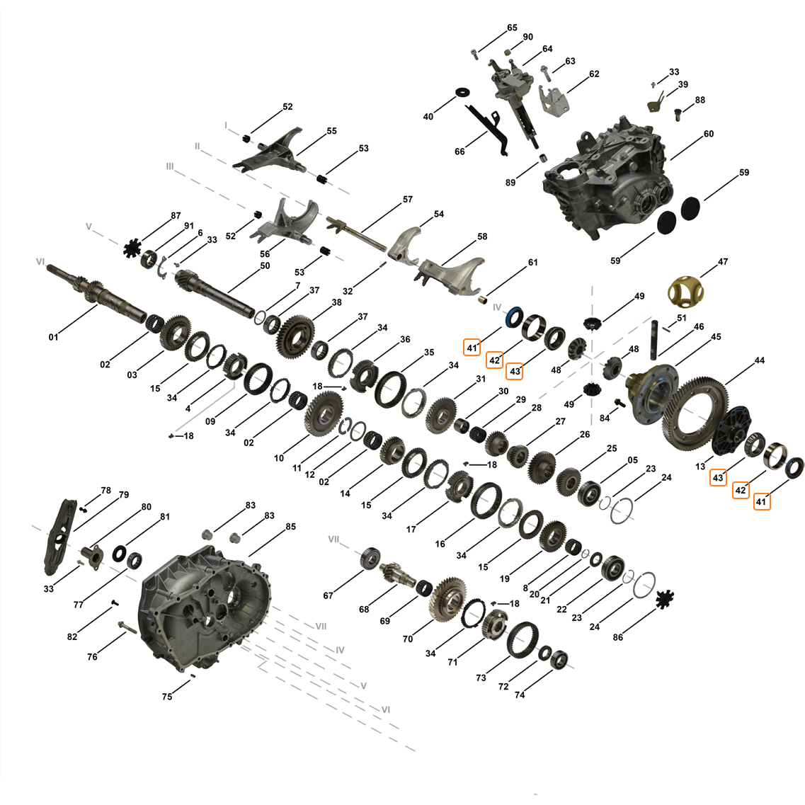 GS5-52BG, GS6-55BG kūginio ritininio guolio mazgas 4 GS5-52BG, GS6-55BG kūginio ritininio guolio mazgas 4