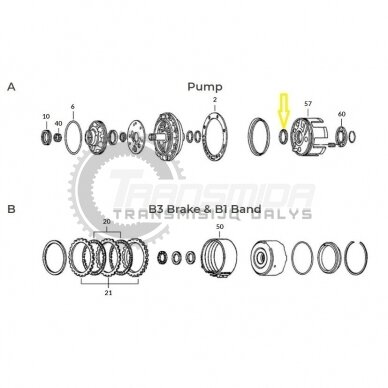 722.3, 722.5 reverse piston lip seal 1 722.3, 722.5 reverse piston lip seal 1