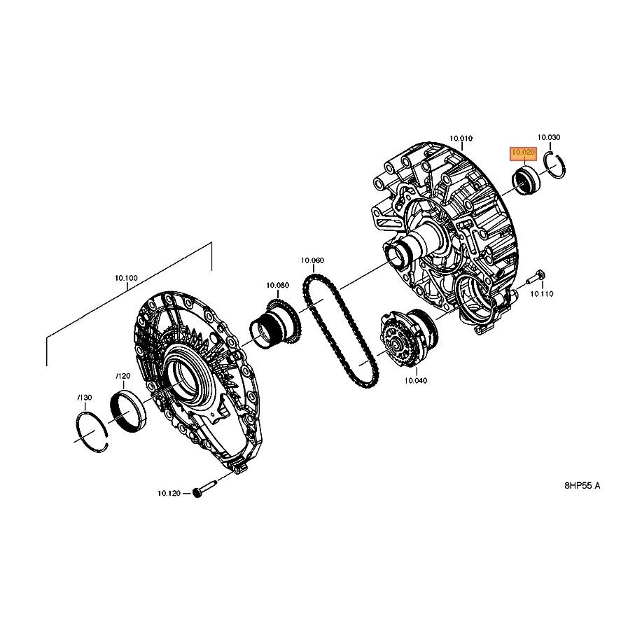 ZF 8HP rear stator support needle roller bearing 2 ZF 8HP rear stator support needle roller bearing 2