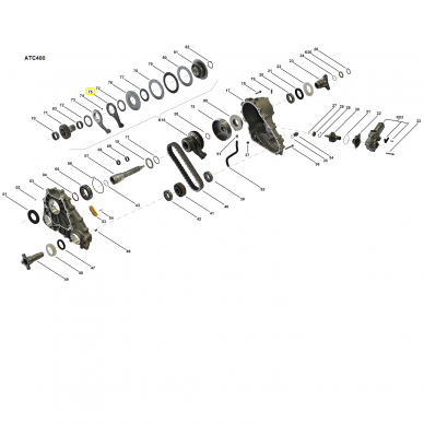 ATC400, ATC500, ATC700 transfer case actuator ring 2