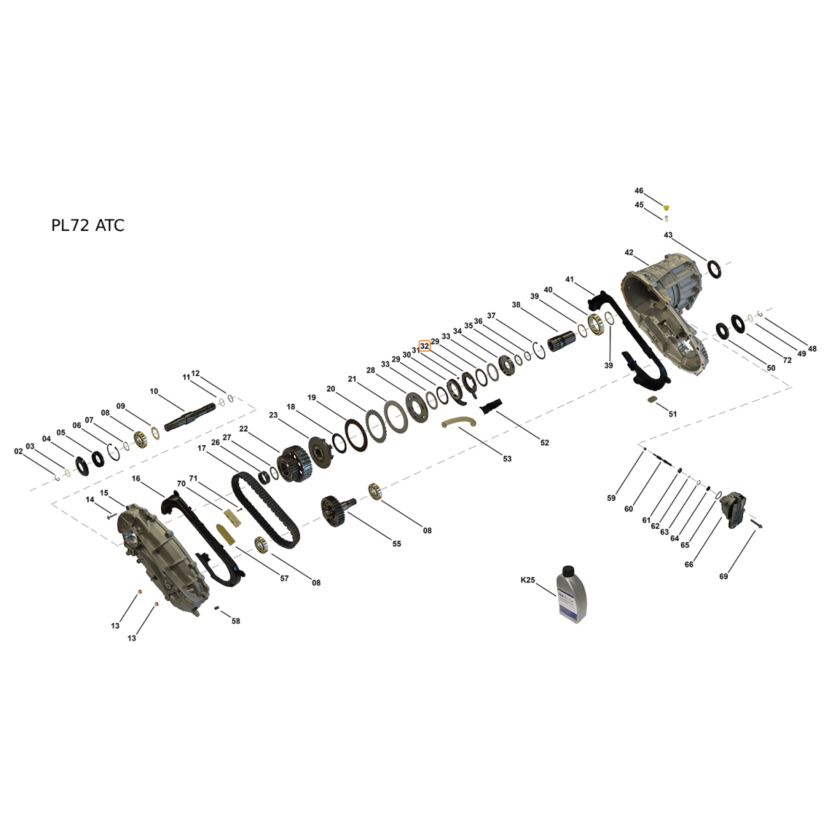 PL72 ATC Actuator ring