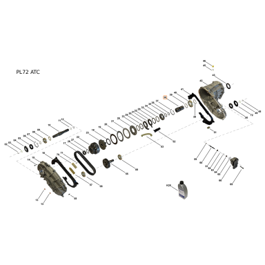 Входной вал PL72 ATC, PL72, 0C2 Входной вал PL72 ATC, PL72, 0C2