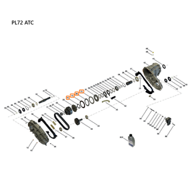 Комплект дисков сцепления PL72 ATC Комплект дисков сцепления PL72 ATC