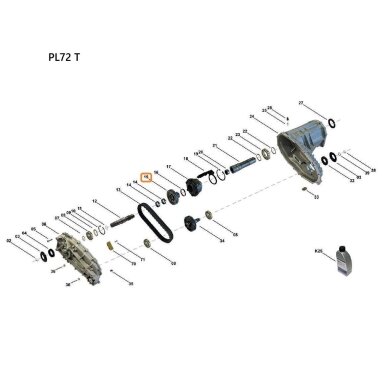 Цепная звёздочка 1" PL72T Цепная звёздочка 1" PL72T
