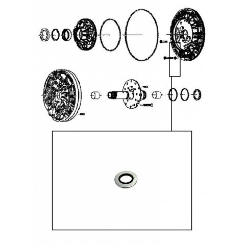 ZF 4HP, 5HP, 6HP alyvos siurblio sandarinimo poveržlė 2 ZF 4HP, 5HP, 6HP alyvos siurblio sandarinimo poveržlė 2