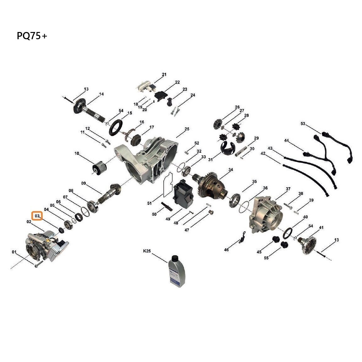 Sechskant-Bundmutter PQ75+ 1