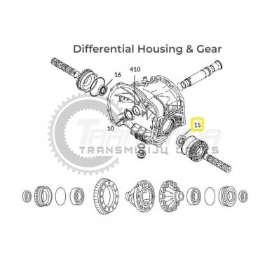 Subaru 4EAT / 5EAT left axle seal 1 Subaru 4EAT / 5EAT left axle seal 1