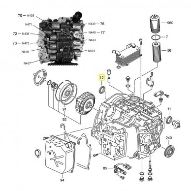 Wellendichtring rechtes Differential 0BH / DQ500 1