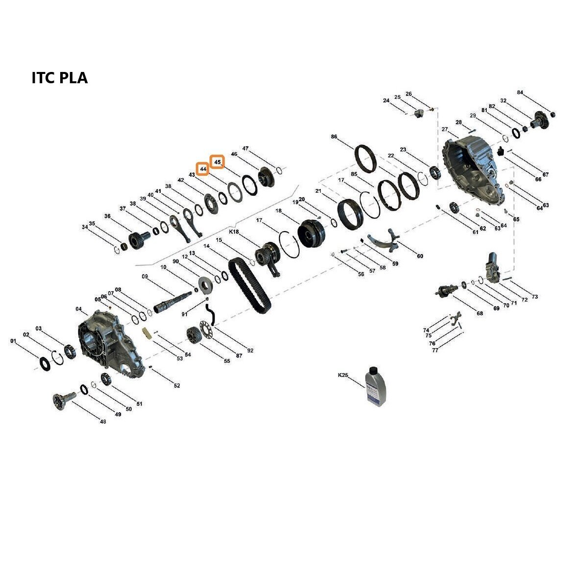 ITC DD295, ITC PLA sankabos diskelių komplektas 1 ITC DD295, ITC PLA sankabos diskelių komplektas 1