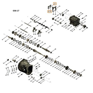 Rückwärtsgang-Schaltgabel GS6-17BG / GS6-17DG