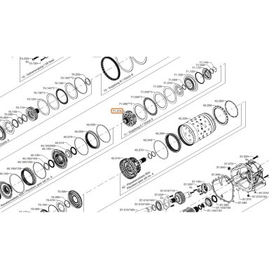 ZF 8HP95 E sankabos būgnas ZF 8HP95 E sankabos būgnas