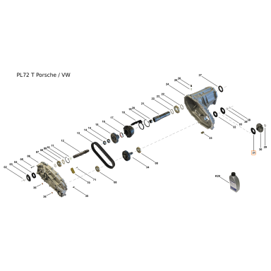 Маслоотражатель PL72 T, PL72 Маслоотражатель PL72 T, PL72