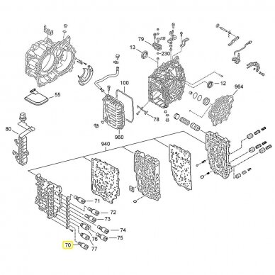 A6LF1 A6LF2 A6LF3 slėgio solenoidas. Raudonas 1 A6LF1 A6LF2 A6LF3 slėgio solenoidas. Raudonas 1