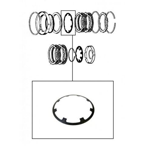 Membranfeder der 2/4-Kupplung A604, A606 1