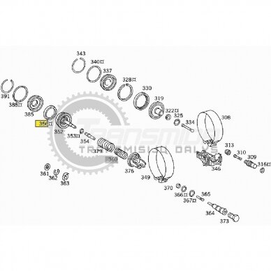 722.3 / 722.5 B1 brake band seal ring 1 722.3 / 722.5 B1 brake band seal ring 1
