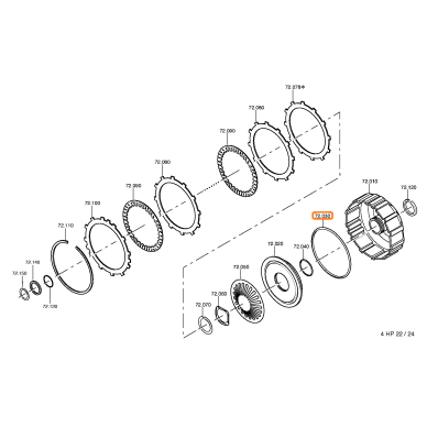 O-Ring 3HP22, 4HP14, 4HP22, 4HP24, 5HP19, 6HP26, 6HP28 1 O-Ring 3HP22, 4HP14, 4HP22, 4HP24, 5HP19, 6HP26, 6HP28 1