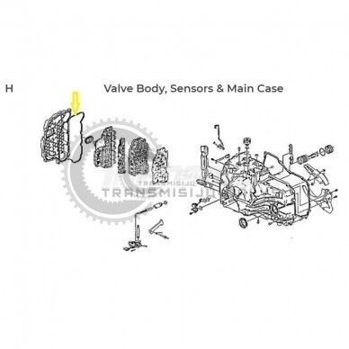 6T30 / 6T40 Valve Body Cover Gasket 1 6T30 / 6T40 Valve Body Cover Gasket 1