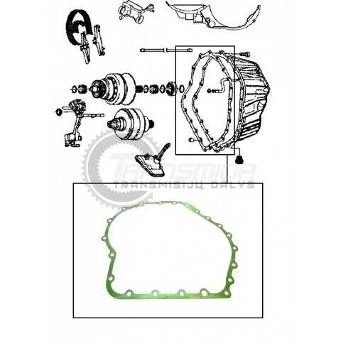 Differentialgehäuse-Dichtung 01J 1