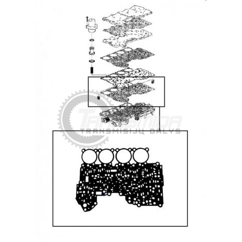 5L40E Valve Block Gasket (Lower) 1