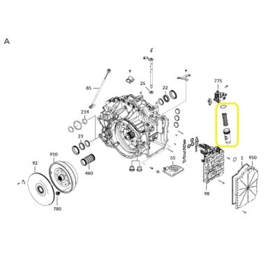 MPS6, 6DCT450 External Transmission Filter with Housing MPS6, 6DCT450 External Transmission Filter with Housing