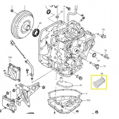 Externer CVT-Filter JF015E / JF016E / JF017E / JF018E 1 Externer CVT-Filter JF015E / JF016E / JF017E / JF018E 1