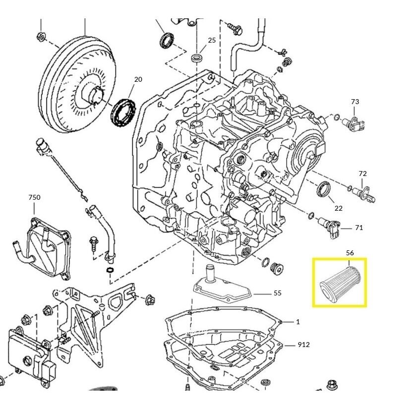 Externer CVT-Filter JF015E / JF016E / JF017E / JF018E 1 Externer CVT-Filter JF015E / JF016E / JF017E / JF018E 1