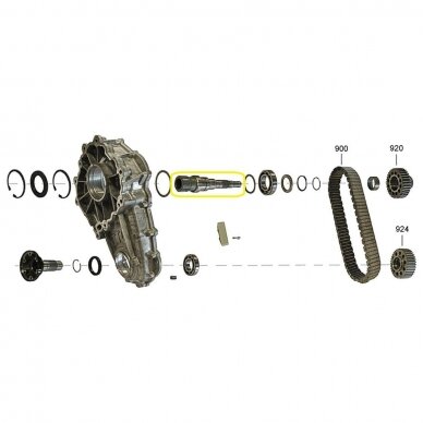 Hauptwelle Verteilergetriebe DCS 1 Hauptwelle Verteilergetriebe DCS 1