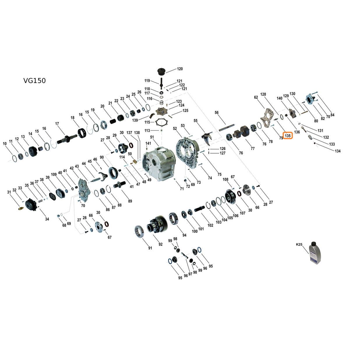 VG150 shaft