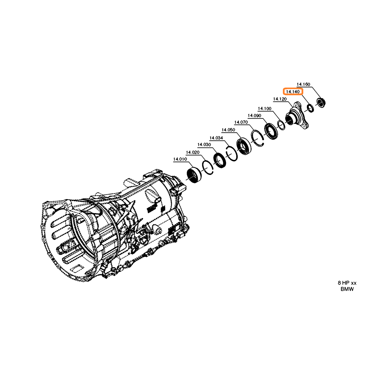 ZF 6HP/8HP O-Ring Abtrieb ZF 6HP/8HP O-Ring Abtrieb