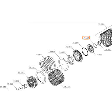 ZF 8HP C sankabos fiksavimo žiedas ZF 8HP C sankabos fiksavimo žiedas