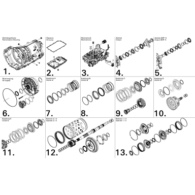 ZF 8HP75 / 8HP75X HIS Überholsatz ZF 8HP75 / 8HP75X HIS Überholsatz
